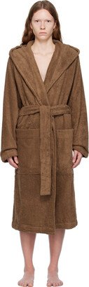 Brown Hooded Bathrobe-AA