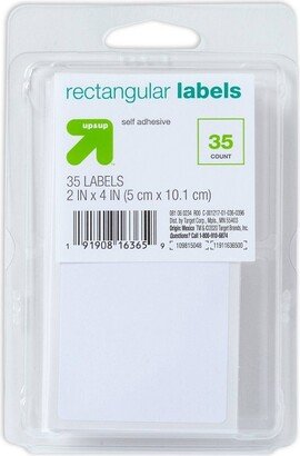 35ct 2x4 Rectangular Labels White - up & up™