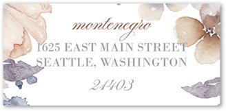 Address Labels: Watercolor Bouquet Address Label, Beige, Address Label, Matte