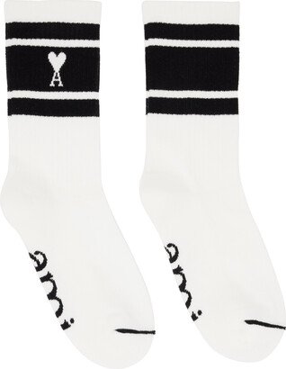 White & Black Ami de Cœur Socks-AA