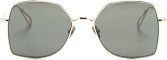 Oversize Square-Frame Sunglasses-AA