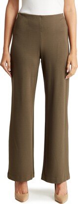 Pull-On Wide Leg Ponte Pants