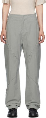 Gray Flared Trousers