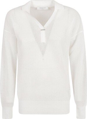 Long Sleeved V-Neck Jumper-AA