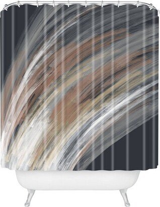 Pimlada Phuapradit Yakeru Shower Curtain Gray