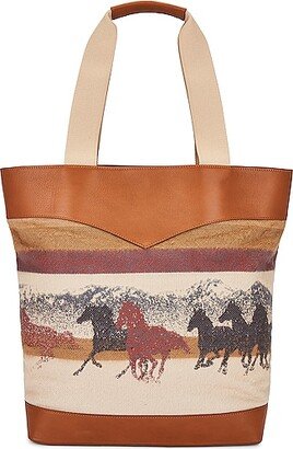 ONE OF THESE DAYS x Woolrich Tote Bag in Brown