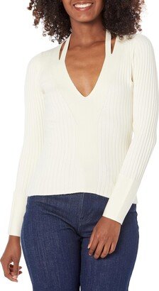 Women's Long Sleeve V Neck Aline Sweater