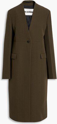 Wool-twill coat