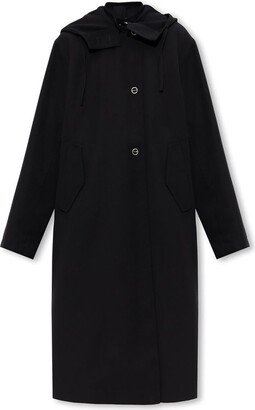 Hooded Straight Hem Coat