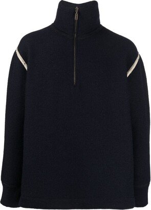 High-Neck Long-Sleeve Jumper-AA