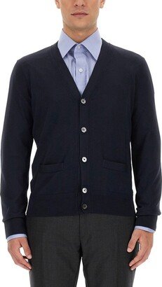 V-Neck Knitted Cardigan-BD