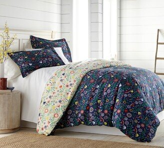 Vilano Plush All Seasons Boho Bloom Down Alternative 3-peice Comforter