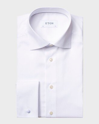 Men's Contemporary-Fit French-Cuff Twill Dress Shirt