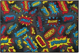 Door Mats: Super Words! - Multi Door Mat, Multicolor