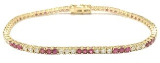 Forever Creations USA Inc. Forever Creations Signature Collection 14K 1.70 Ct. Tw. Diamond & Ruby Tennis Bracelet