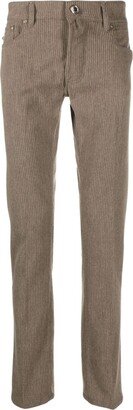 Corduroy Tapered-Leg Trousers-AB