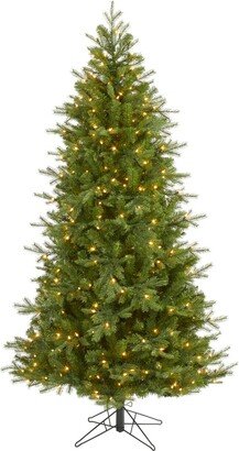 Vienna Fir Artificial Christmas Tree with Lights and Bendable Branches, 84