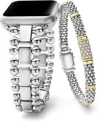 Smart Caviar Apple Watch® Band & Rope Bracelet Set