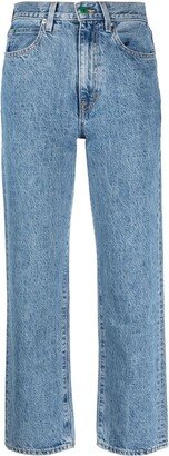 High-Waisted Cropped Jeans-AF