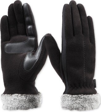 Isotoner Signature Women's Faux-Fur-Cuff Fleece Gloves