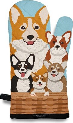 All Things Corgi - Corgis in The Basket Oven Mitt