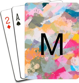 Playing Cards: Abstract Colors Custom Text Playing Cards, Multicolor
