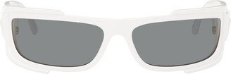 White Wraparound Sunglasses