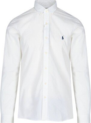 Pony Embroidered Buttoned Shirt-AQ