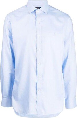 Pony Embroidered Buttoned Shirt-AO
