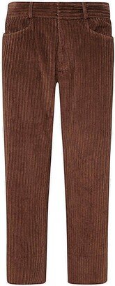 Corduroy Cropped Trousers-AD