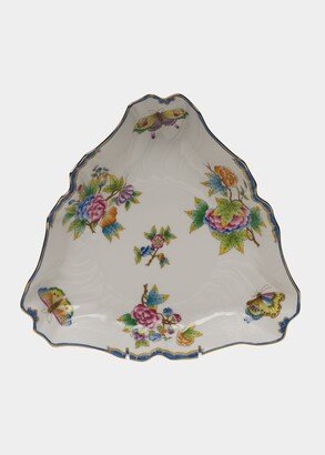 Queen Victoria Blue Triangle Dish-AA