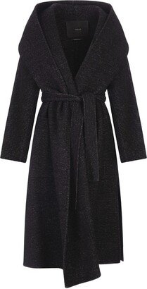 Belted Long-Sleeved Coat-BA