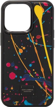 paint splatter iPhone 13 Pro case