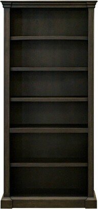 78 Kingston Traditional Wood Open Bookcase Dark Brown - Martin Furniture