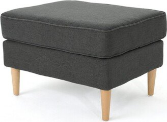 Milton Mid Century Modern Ottoman Dark Gray