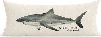 Montauk Shark Pillow, The End, Long Island, Hamptons, Decorative Pillow