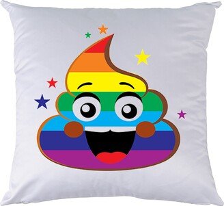 Rainbow Poopmoji | Decorative Pillows Country Rustic House Decoration Home Decor