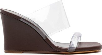 95mm Olympia leather wedge mule