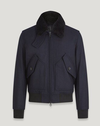 Wool Haywood Jacket In Dark Ink