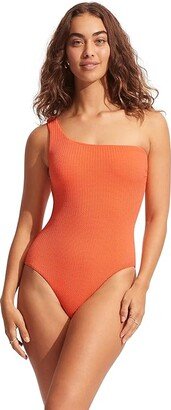 Sea Dive One Shoulder One-Piece (Mandarin) Women's Swimsuits One Piece