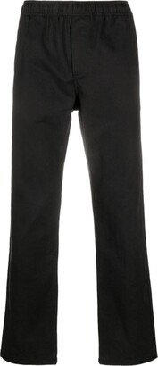 Straight-Leg Elasticated-Waistband Trousers