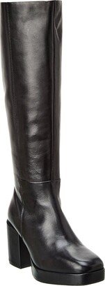 No Love Lost Leather Platform Knee-High Boot