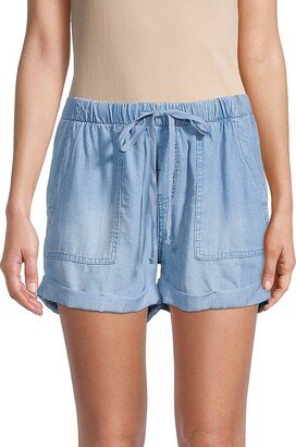 Workshop Tencel Drawstring Shorts-AA