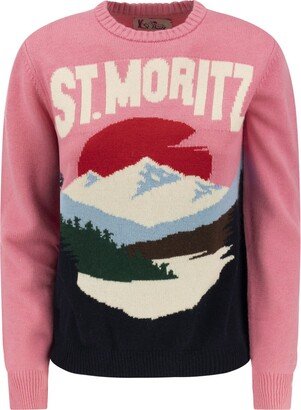 St.Moritz Intarsia Knit Crewneck Jumper