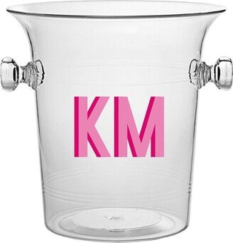 Custom Shadow Monogram Ice Bucket, Champagne Housewarming Present, Wedding Gift, Party Pool Drink Bucket