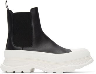 Black Tread Slick Chelsea Boots