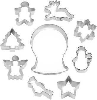 9 Piece Snow Globe Christmas Cookie Cutter Set Metal | Cutters