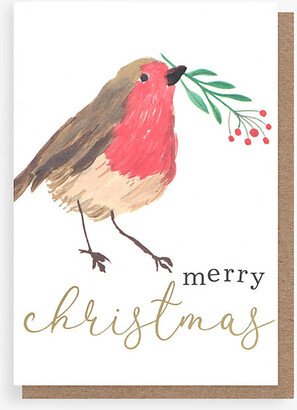 Selfridges Edit Merry Christmas Robin Cards Pack of ten