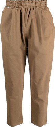 Family First Tapered Cropped Trousers-AA