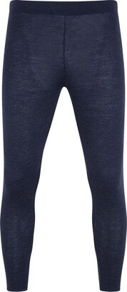 Paul James Knitwear Womens Midweight Merino Activewear Athena Thermal Leggings - Navy Blazer